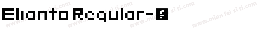 Elianto Regular字体转换